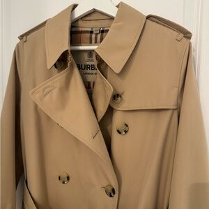 Burberry Beige Double-Breasted Coat
